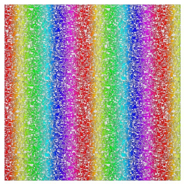 Regenbogen abstraktes weißes Stoffmuster Tyg (Provkarta)