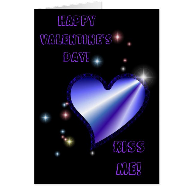 Regenbogen-Herz mit Sternchen auf schwarz Hälsningskort (Framsidan)