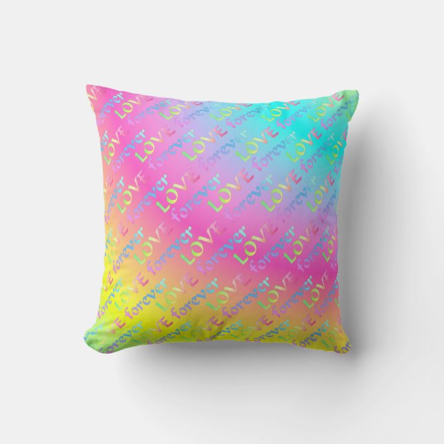 Regenbogen Love forever Kudde (Framsida)