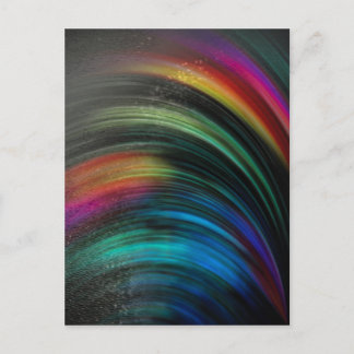 Regenbogen magisch vereint vykort