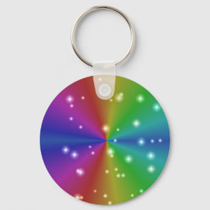 regenbogen mit sternchen nyckelring