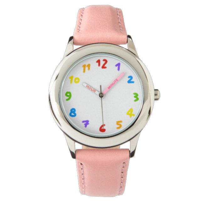 Regenbogen Wanduhr Armbandsur (Framsida)