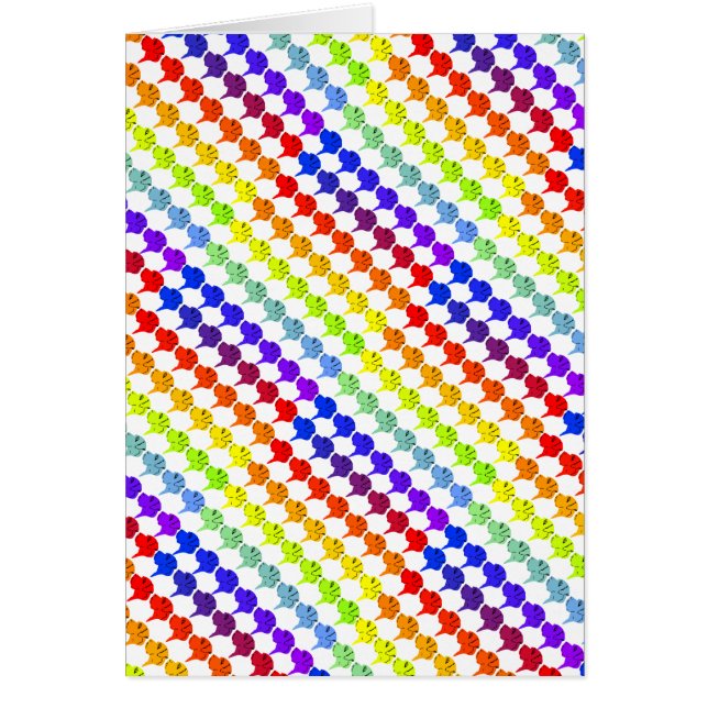 Regenbogendoggen Hälsningskort (Framsidan)