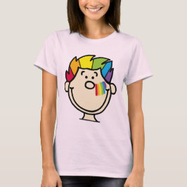 Regenbogengesicht T Shirt