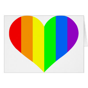 Regenbogenherz Hälsningskort