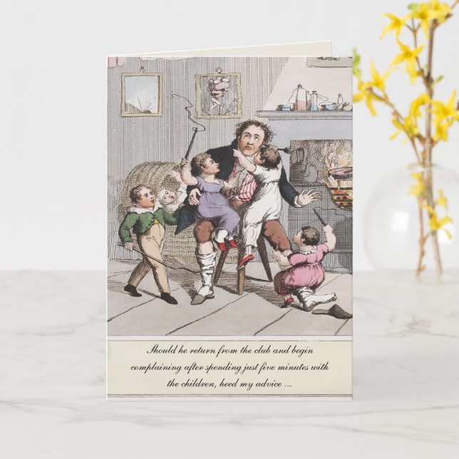 Regency Austen Rolig Morsdags Tjejresor Kort (Gul blomma)