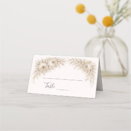 Regency Botanical Engraving Wedding  Placeringskort