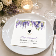 Regency bröllopsfest med vinterns wisteria-inspire