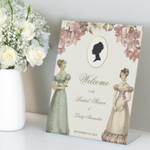 Regency Bröllpsdusch Välkommen Vintage Rosa Blommi