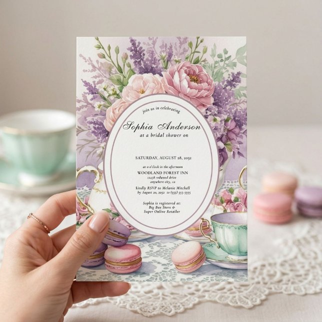 Regency-era blommor Bridgerton bröllopsdusch Inbjudningar (Skapare uppladdad)