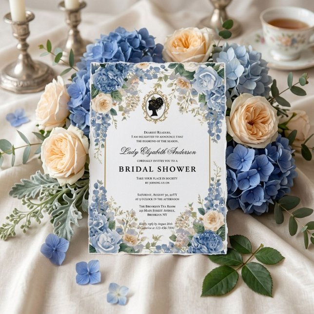 Regency-era blomsterbröllopsdusch inbjudningar (Skapare uppladdad)