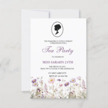 Regency Garden Party Inbjudan