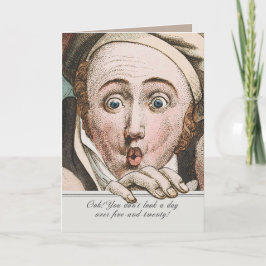 Regency Jane Austen Överraskning Roligt Födelsedag Kort