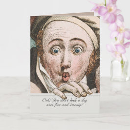 Regency Jane Austen Överraskning Roligt Födelsedag Kort