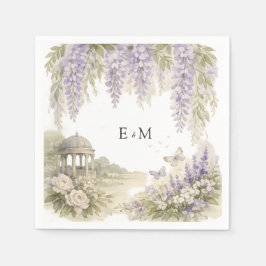 Regency Wisteria Bröllop Pappersservett