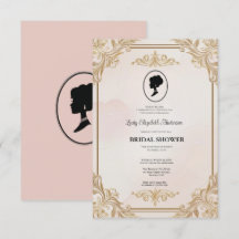 Regencytida blommor Bridgerton Bröllopsfest Inbjud