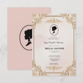 Regencytida blommor Bridgerton Bröllopsfest Inbjud Inbjudningar