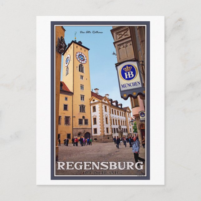 Regensburg - Altes Rathaus Vykort (Framsida)
