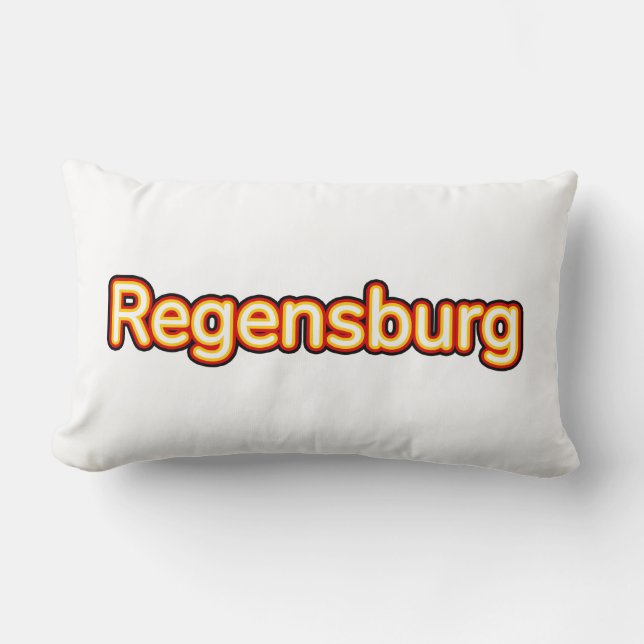 Regensburg Deutschland Tyskland Lumbarkudde (Framsida)
