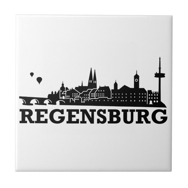 Regensburg horisont kakelplatta (Framsidan)