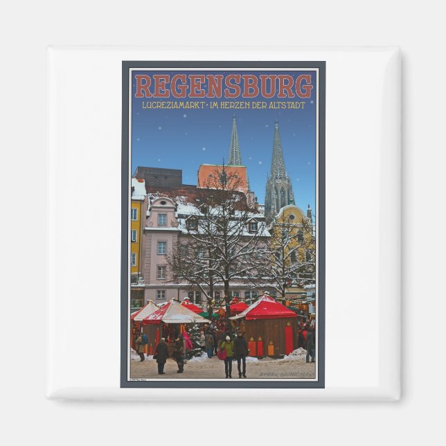 Regensburg Kohlenmarkt Magnet (Framsidan)