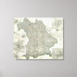 Regensburg region av Tysklandet Canvastryck