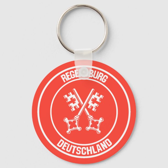 Regensburg Round Emblem Nyckelring (Framsida)