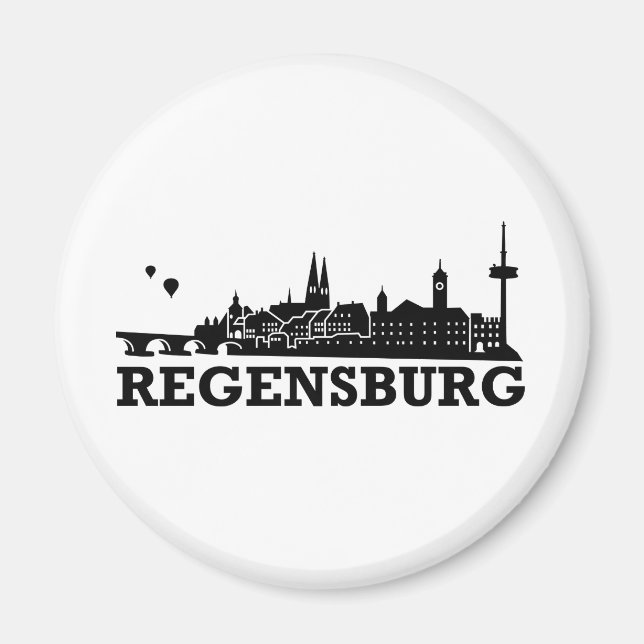 Regensburg Skyline Magnet (Framsidan)