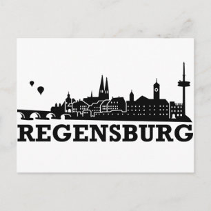 Regensburg Skyline Vykort