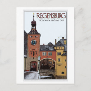 Regensburg - Steinerne Brücke Vykort