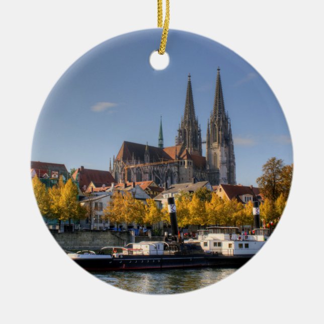 Regensburg, Tyskland Julgransprydnad Keramik (Framsidan)