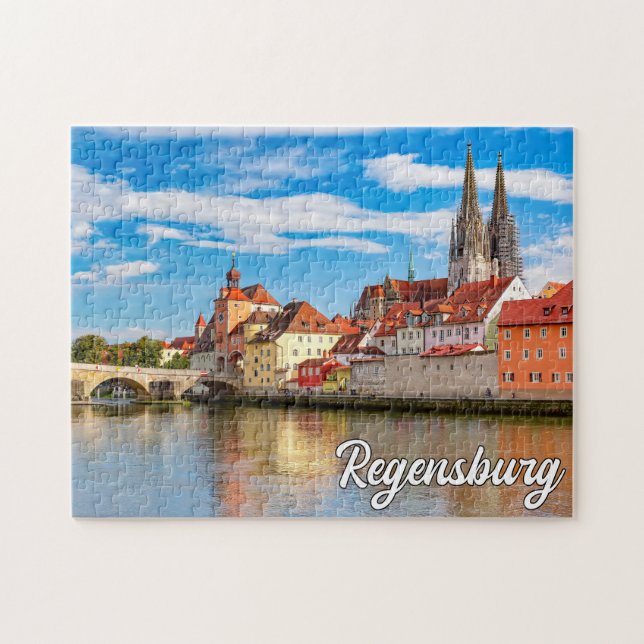 Regensburg, Tyskland Pussel (Horisontell)