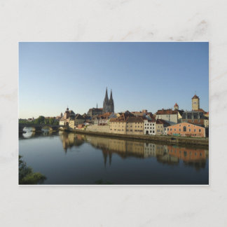 Regensburg Tyskland Vykort