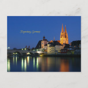 Regensburg, Tyskland Vykort