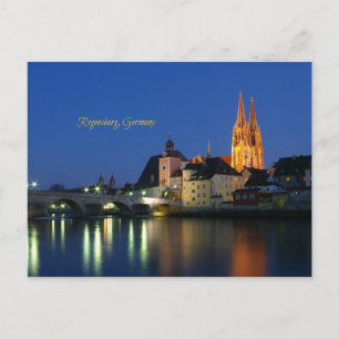 Regensburg, Tyskland Vykort