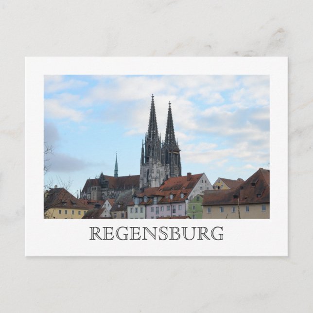 Regensburg, Tysklant vykort (Framsida)