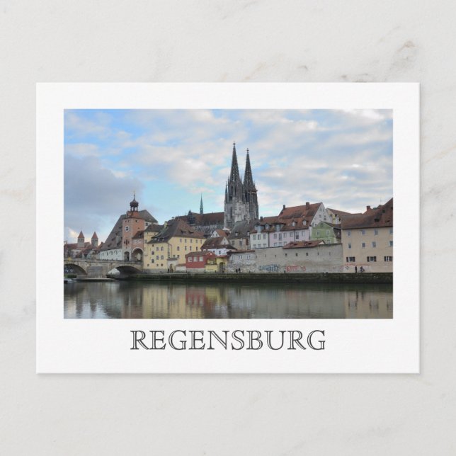 Regensburg, Tysklant vykort (Framsida)