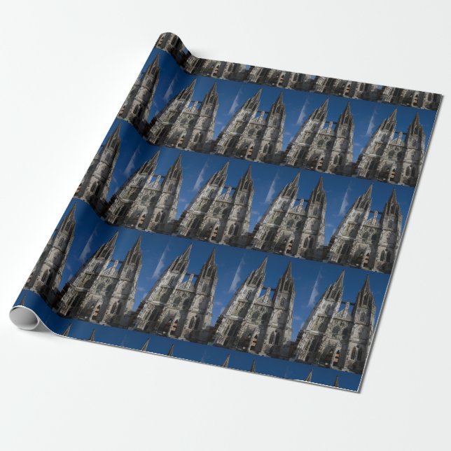 Regensburgs katekatedral presentpapper (Utrullad)