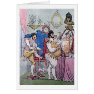 Regenskap ett lafunktionsläge, 1812 (färgad hälsningskort
