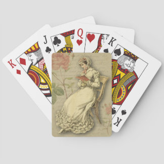 Regenskap som leker kort - Jane inspirerade Austen Casinokort