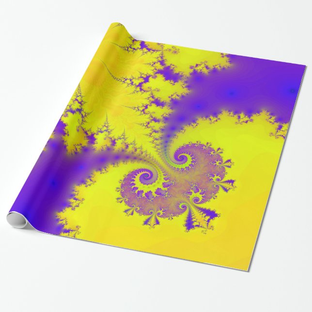 Regent 3D Fractal Presentpapper (Utrullad)