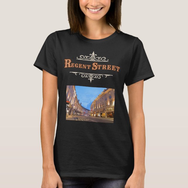 Regent Street Kvinnors T-Shirt (Framsida)