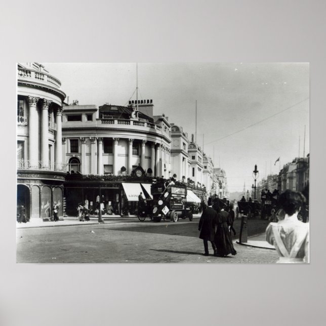 Regent Street, London, 1900 Poster (Framsidan)
