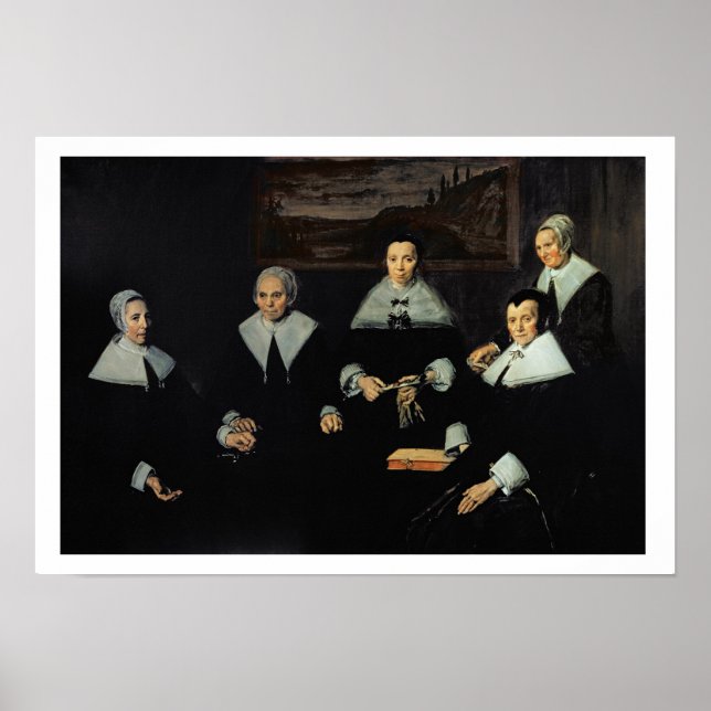 Regentesses of the Old Manar Alfalmhouse, Haarlem Poster (Framsidan)