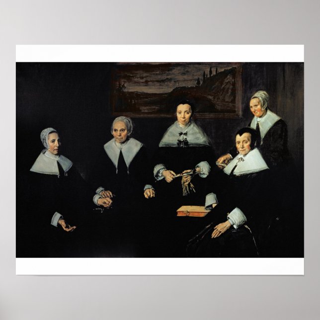 Regentesses of the Old Manar Alfalmhouse, Haarlem Poster (Framsidan)