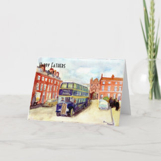 Regentkort för fars dag Öster Yorkshire AEC Kort