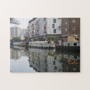 Regents Canal Boats London Förenade kungariket Pussel