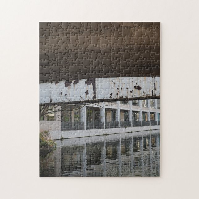 Regents Canal Bridge London Förenade kungariket Pussel (Vertikal)