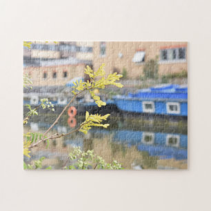 Regents Canal Reflection Islington London England Pussel
