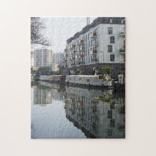 Regents Canal Reflection London Förenade kungarike Pussel